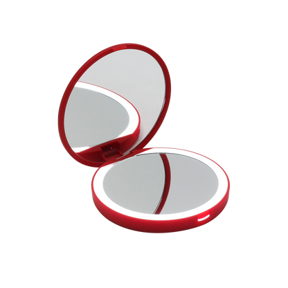 Snow White Compact Mirror with Wireless Power Bank Charging Base