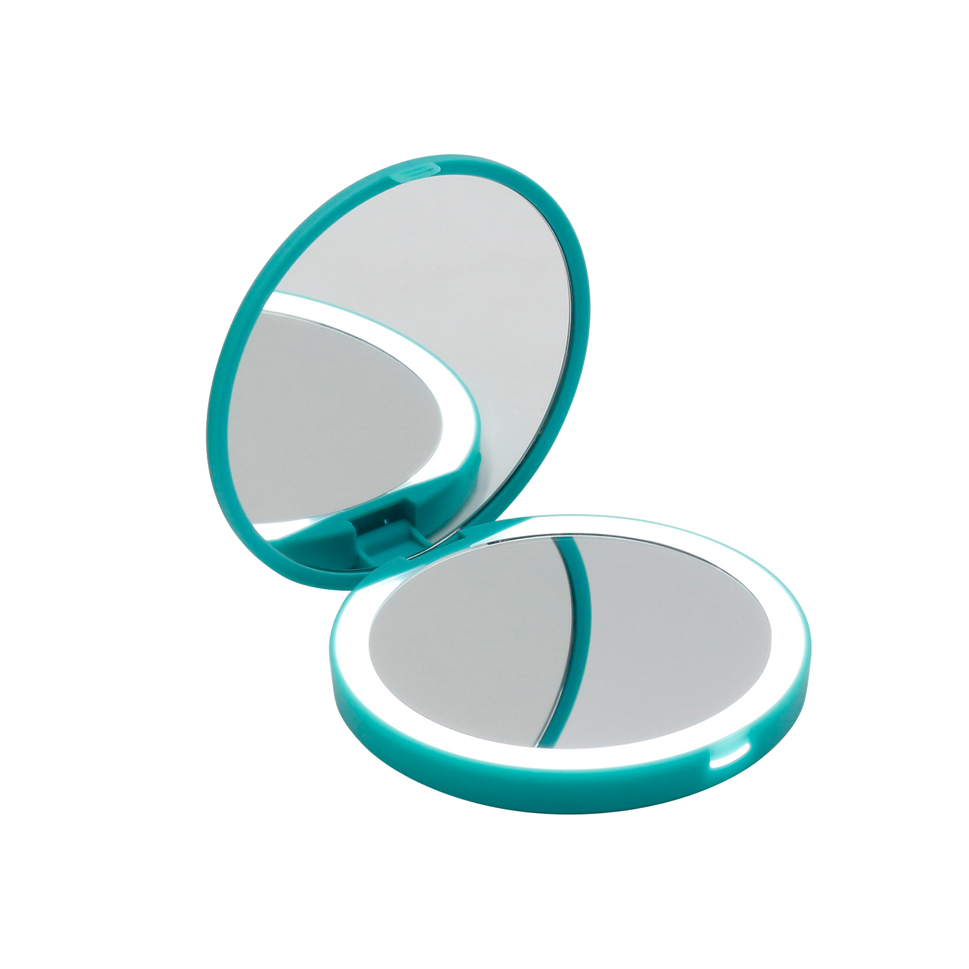 Jasmine Compact Mirror with Wireless Power Bank Charging Base