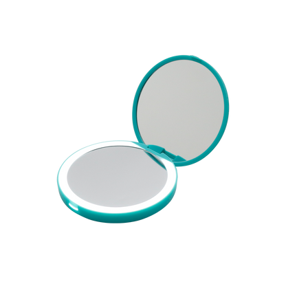 Jasmine Compact Mirror with Wireless Power Bank Charging Base