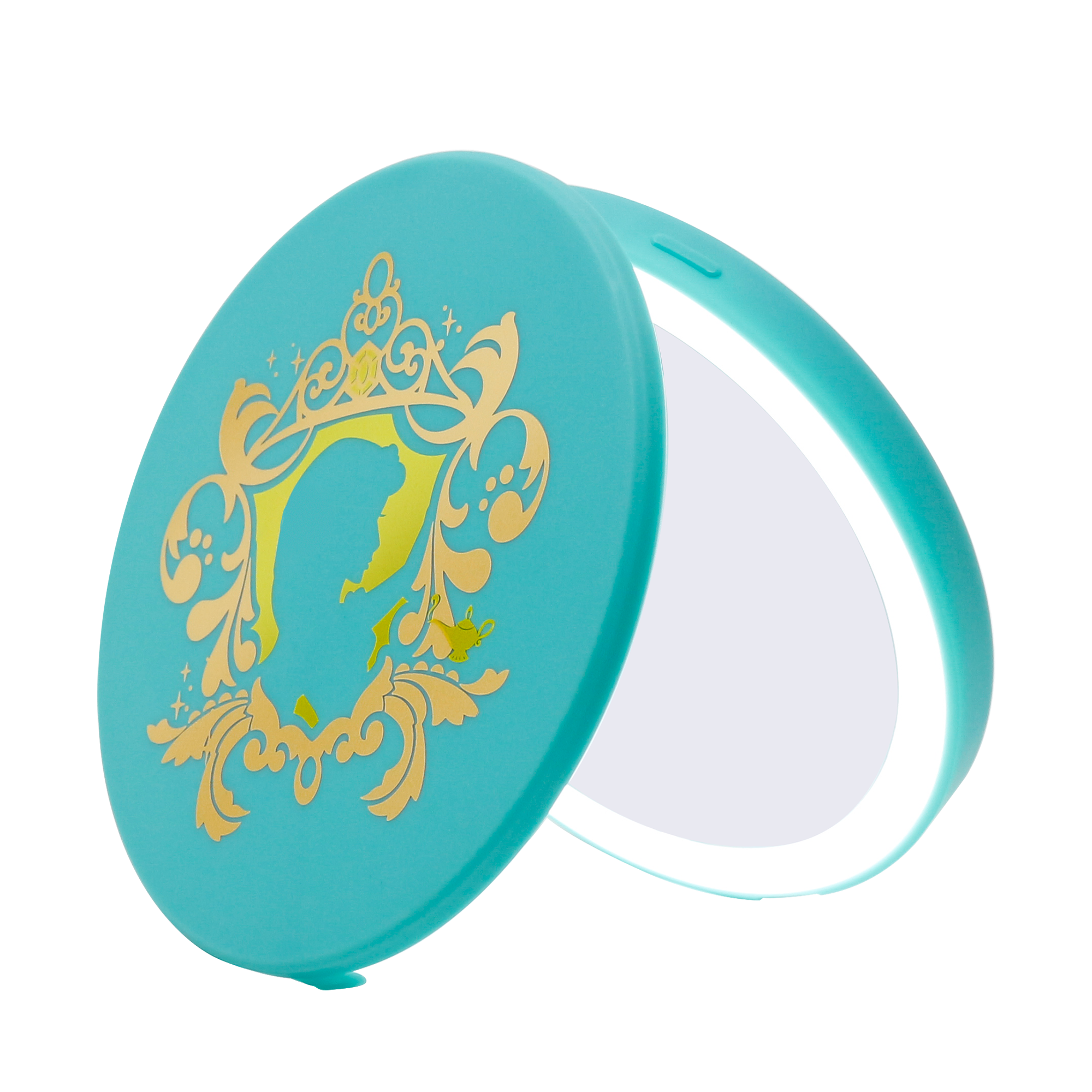 Jasmine Compact Mirror with Wireless Power Bank Charging Base