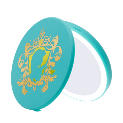 Jasmine Compact Mirror with Wireless Power Bank Charging Base