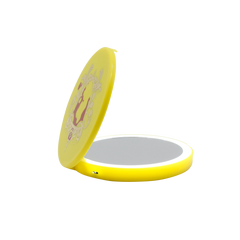 Belle Compact Mirror with Wireless Power Bank Charging Base