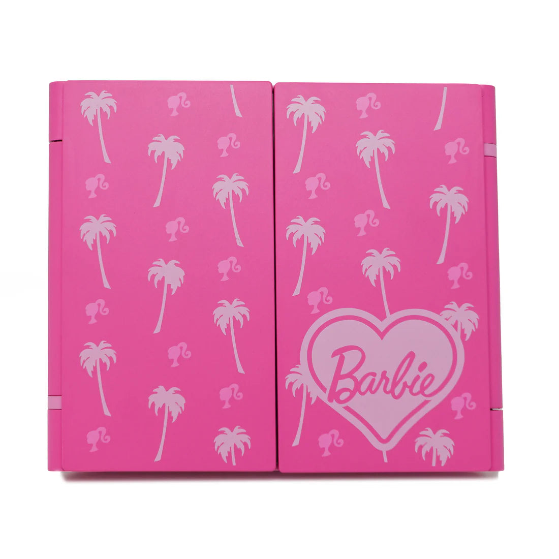 Espejo de maquillaje LED mini plegable de tres pliegues Barbie™