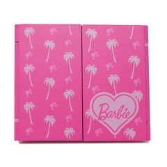 Espejo de maquillaje LED mini plegable de tres pliegues Barbie™