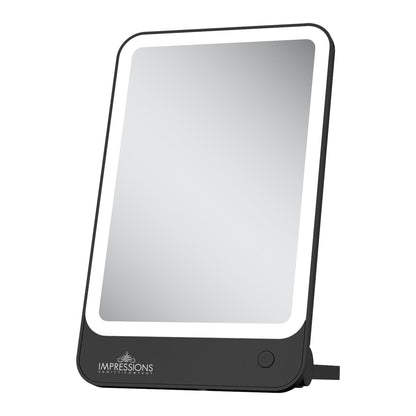 Chic Tri-Tone LED Makeup Mirror with Stand