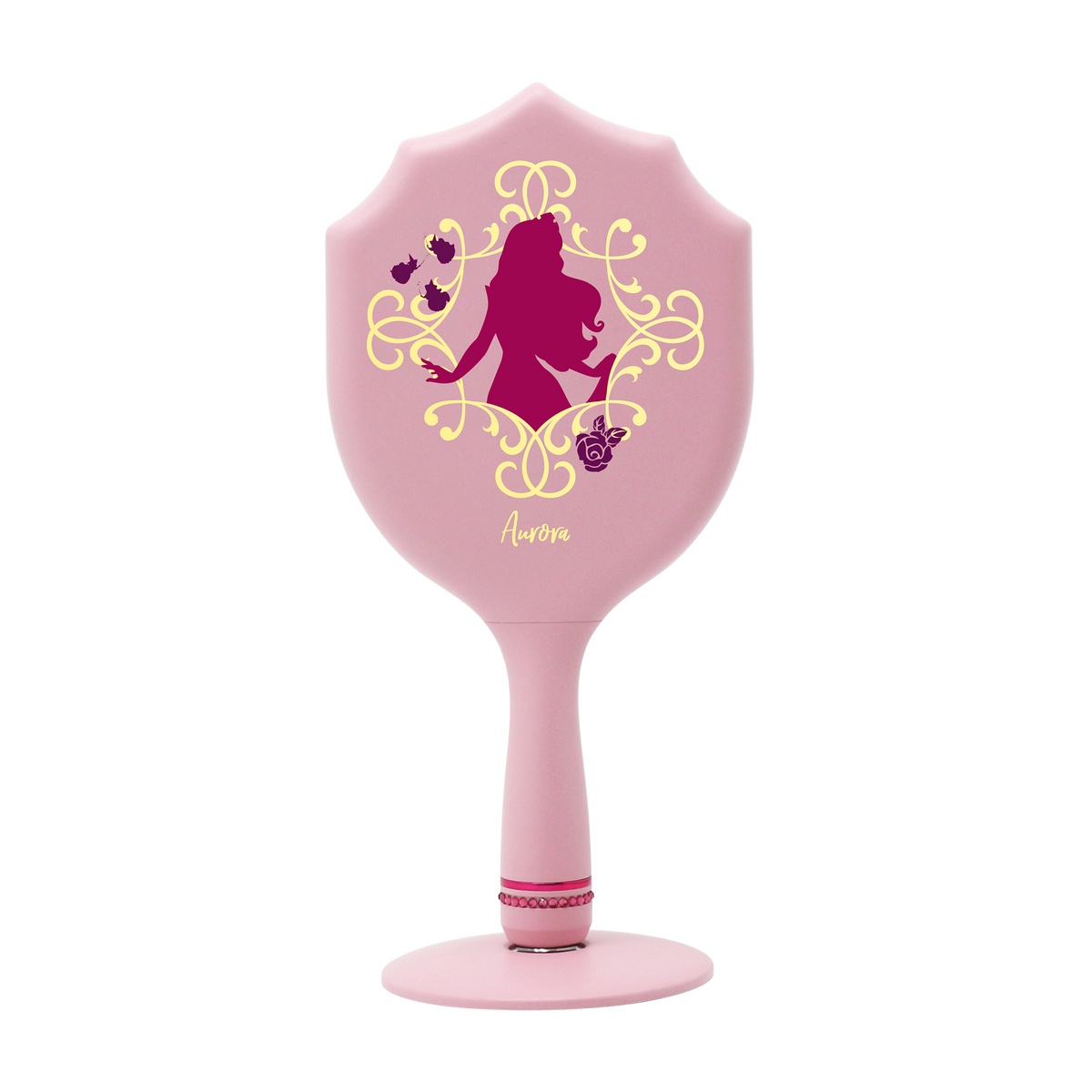 Aurora LED Handheld Makeup Mirror With Standing Base