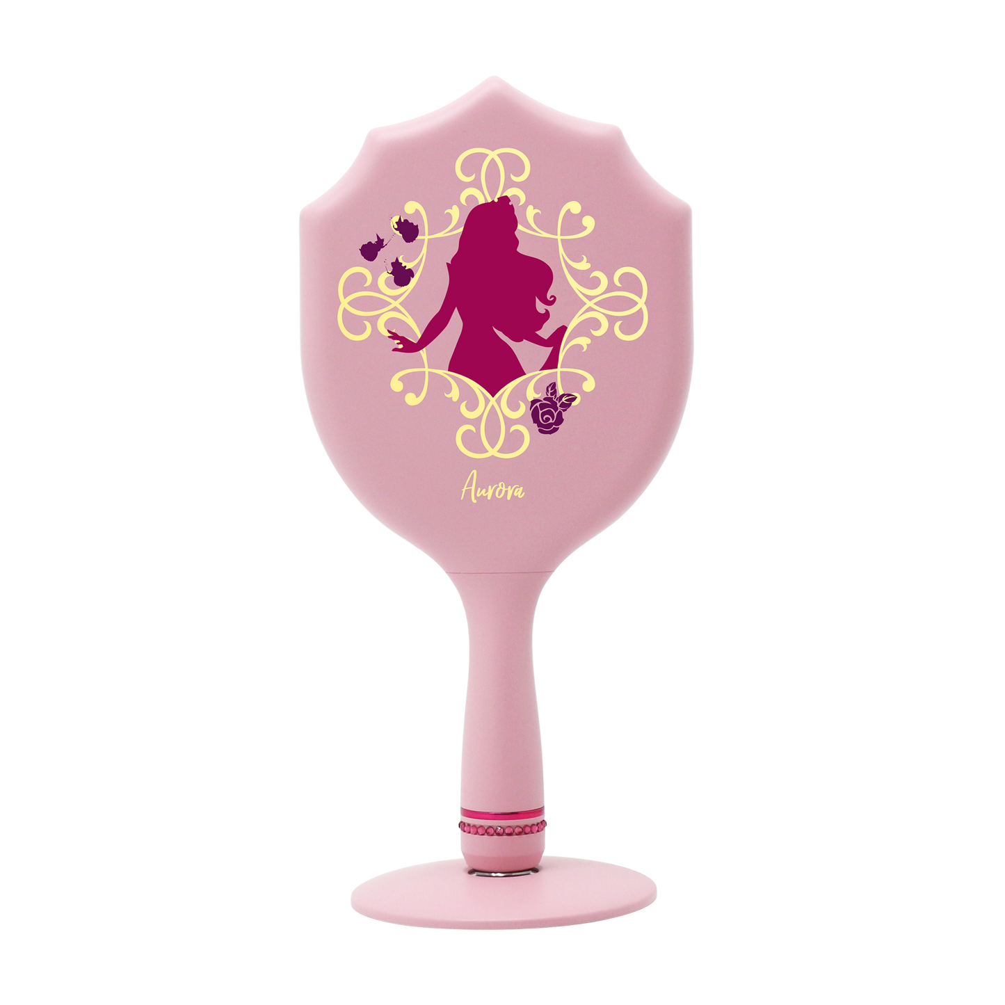 Aurora LED Handheld Makeup Mirror With Standing Base