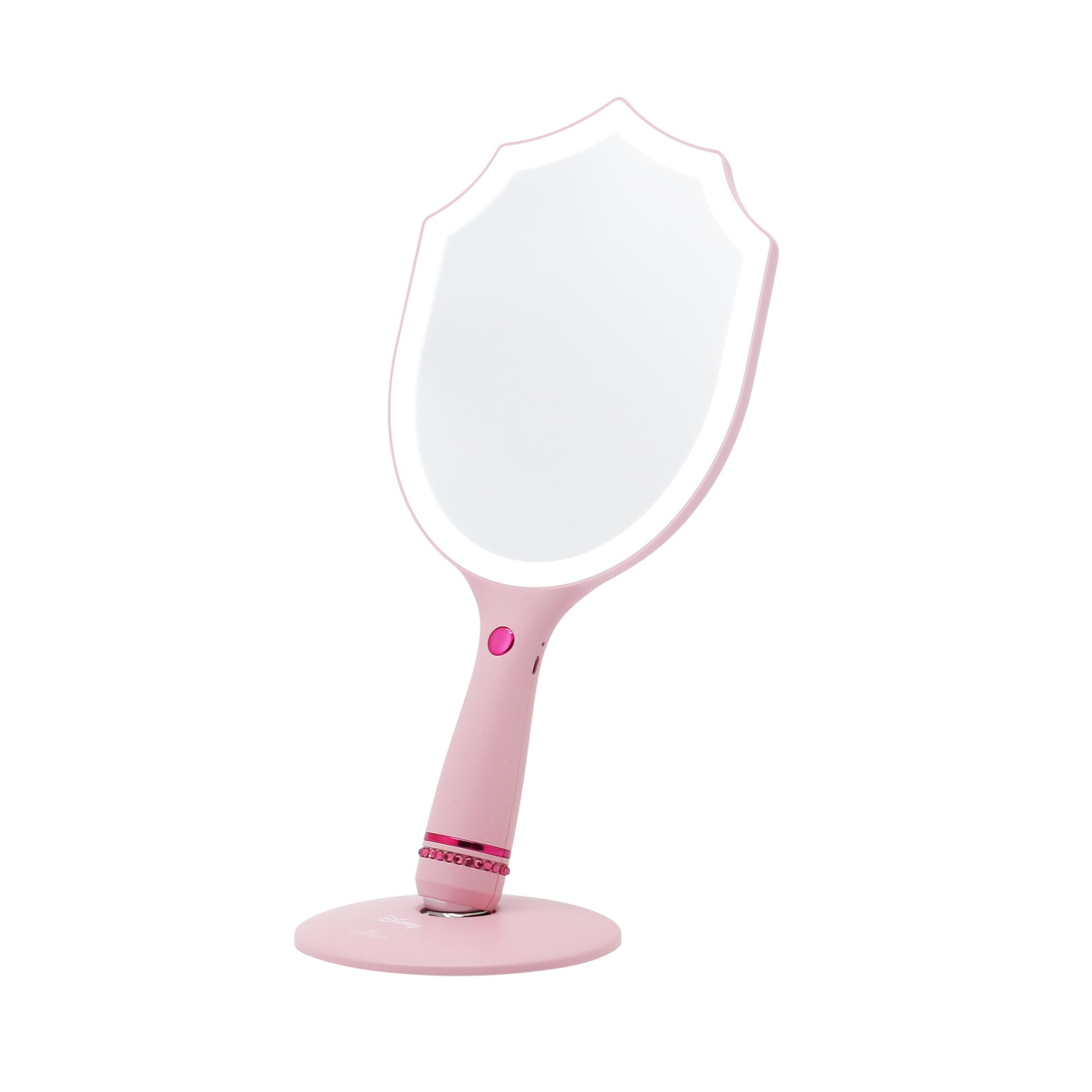 Aurora LED Handheld Makeup Mirror With Standing Base