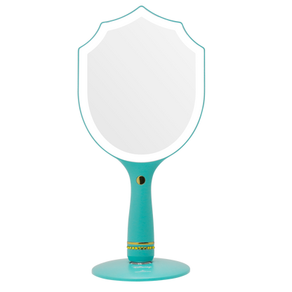 Jasmine LED Handheld Makeup Mirror With Standing Base