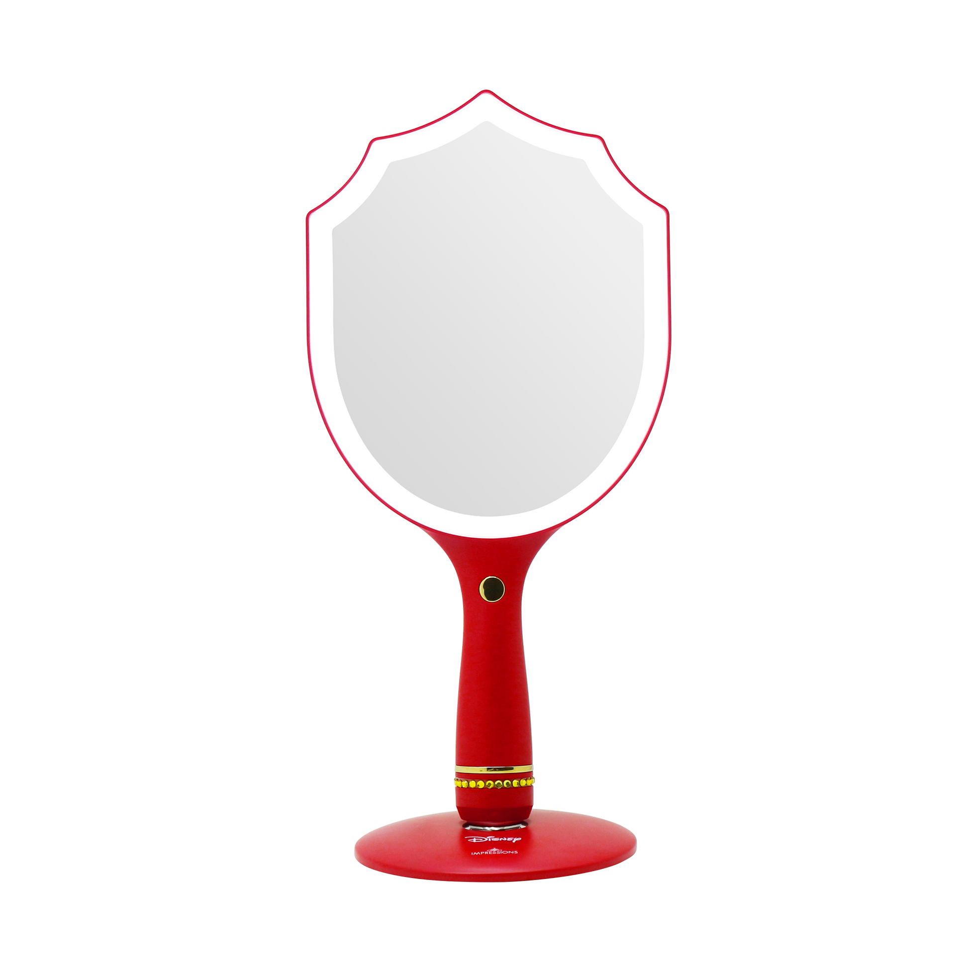 Snow White LED Handheld Makeup Mirror With Standing Base