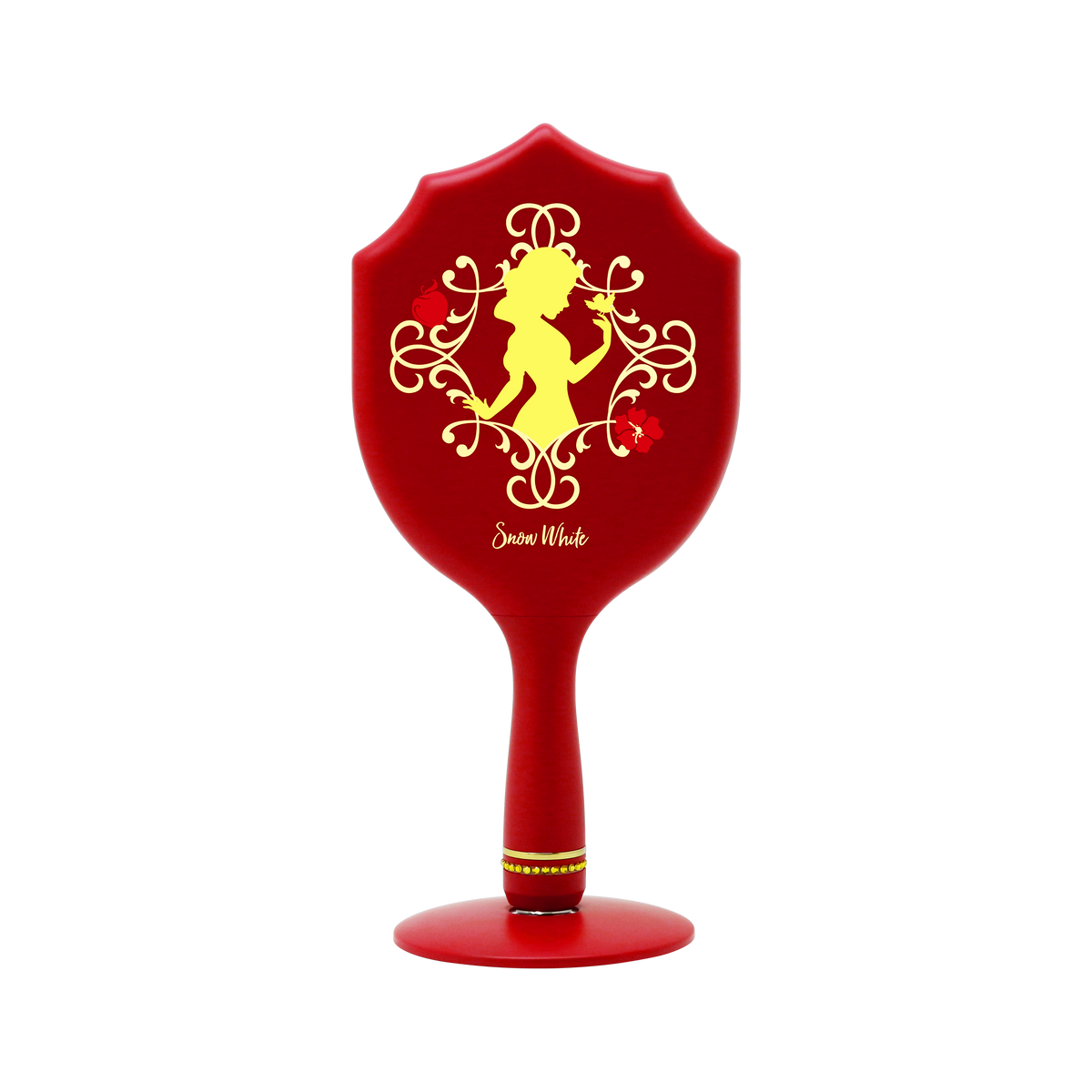 Snow White LED Handheld Makeup Mirror With Standing Base