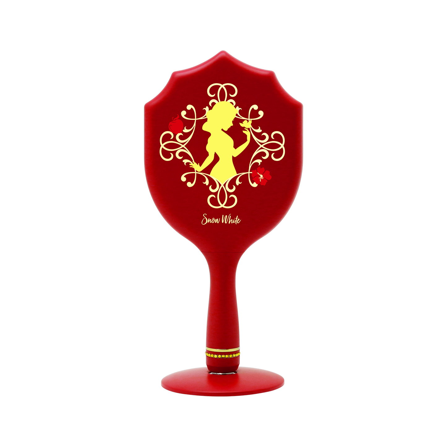 Snow White LED Handheld Makeup Mirror With Standing Base