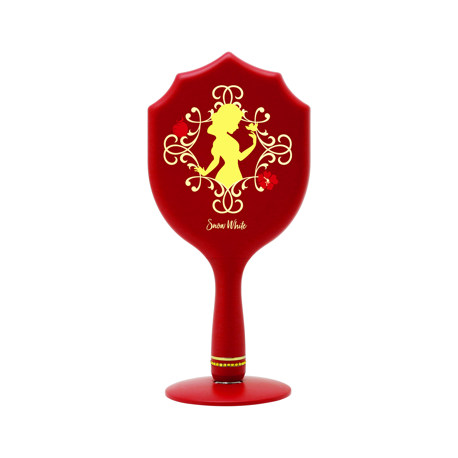 Snow White LED Handheld Makeup Mirror With Standing Base