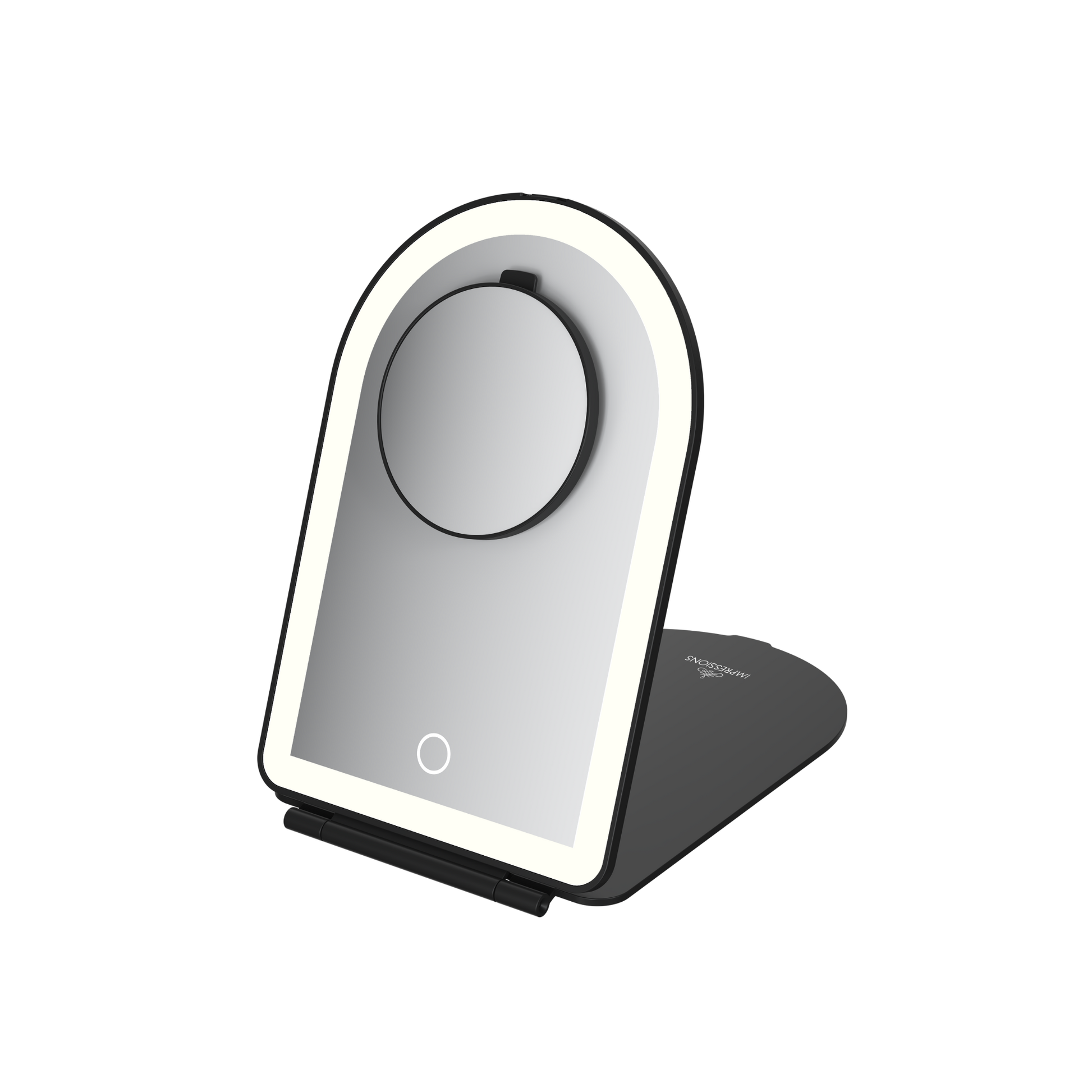 Elera Arch LED Travel Mirror w/ 10x Magnified Mirror