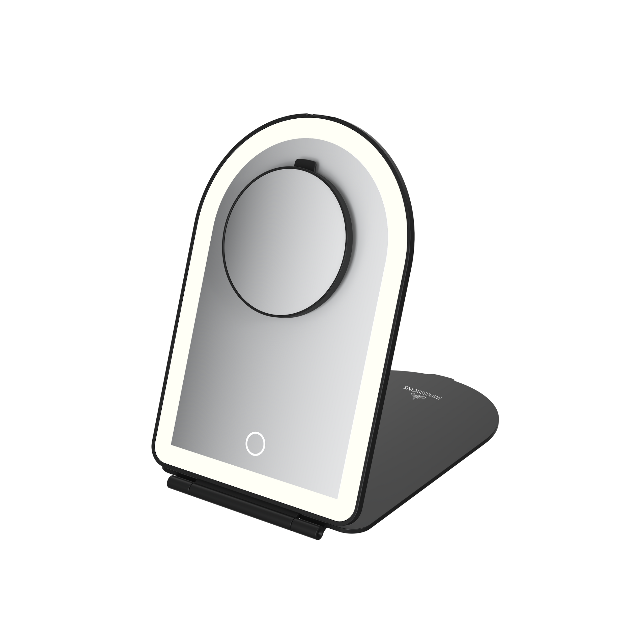 Elera Arch LED Travel Mirror w/ 10x Magnified Mirror