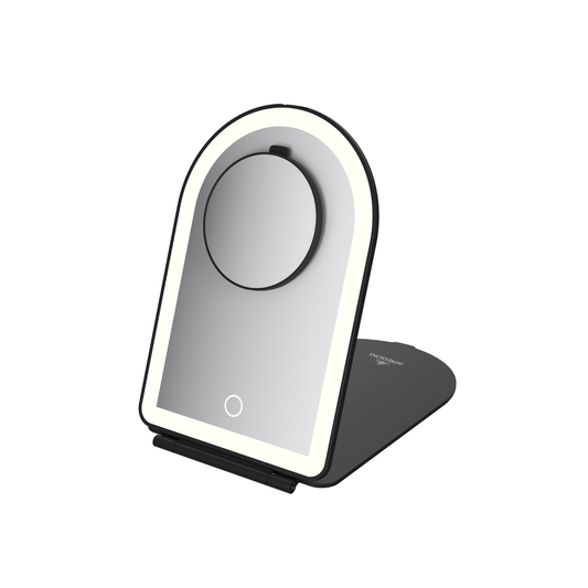 Elera Arch LED Travel Mirror w/ 10x Magnified Mirror