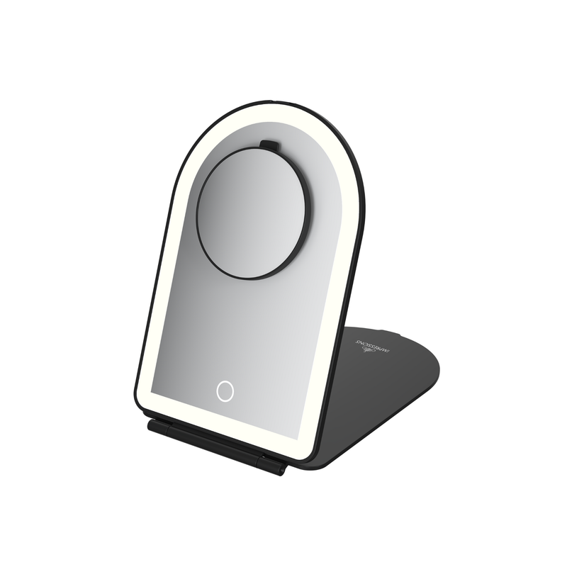 Elera Arch LED Travel Mirror w/ 10x Magnified Mirror