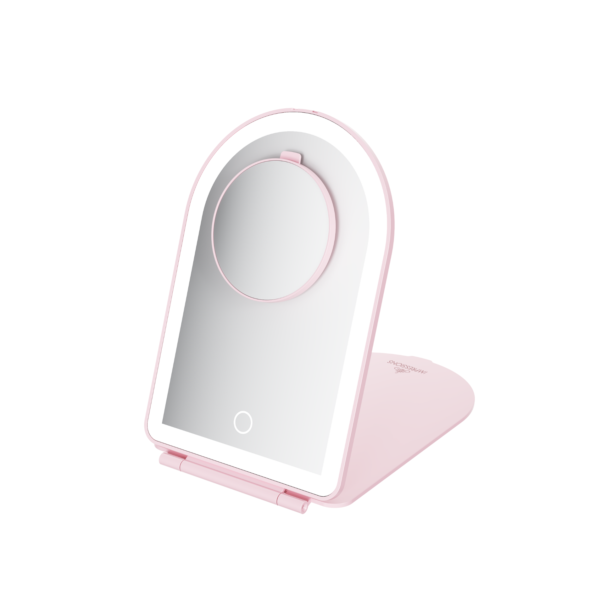 Elera Arch LED Travel Mirror w/ 10x Magnified Mirror