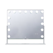 Gilded Tri-Tone LED Makeup Mirror W/ Bluetooth Speakers