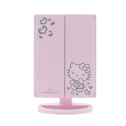 Espejo de maquillaje LED triple con aumento de Hello Kitty