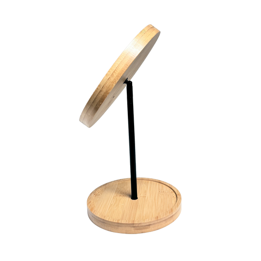 Zen Round LED Makeup Mirror w/ Catchall Tray