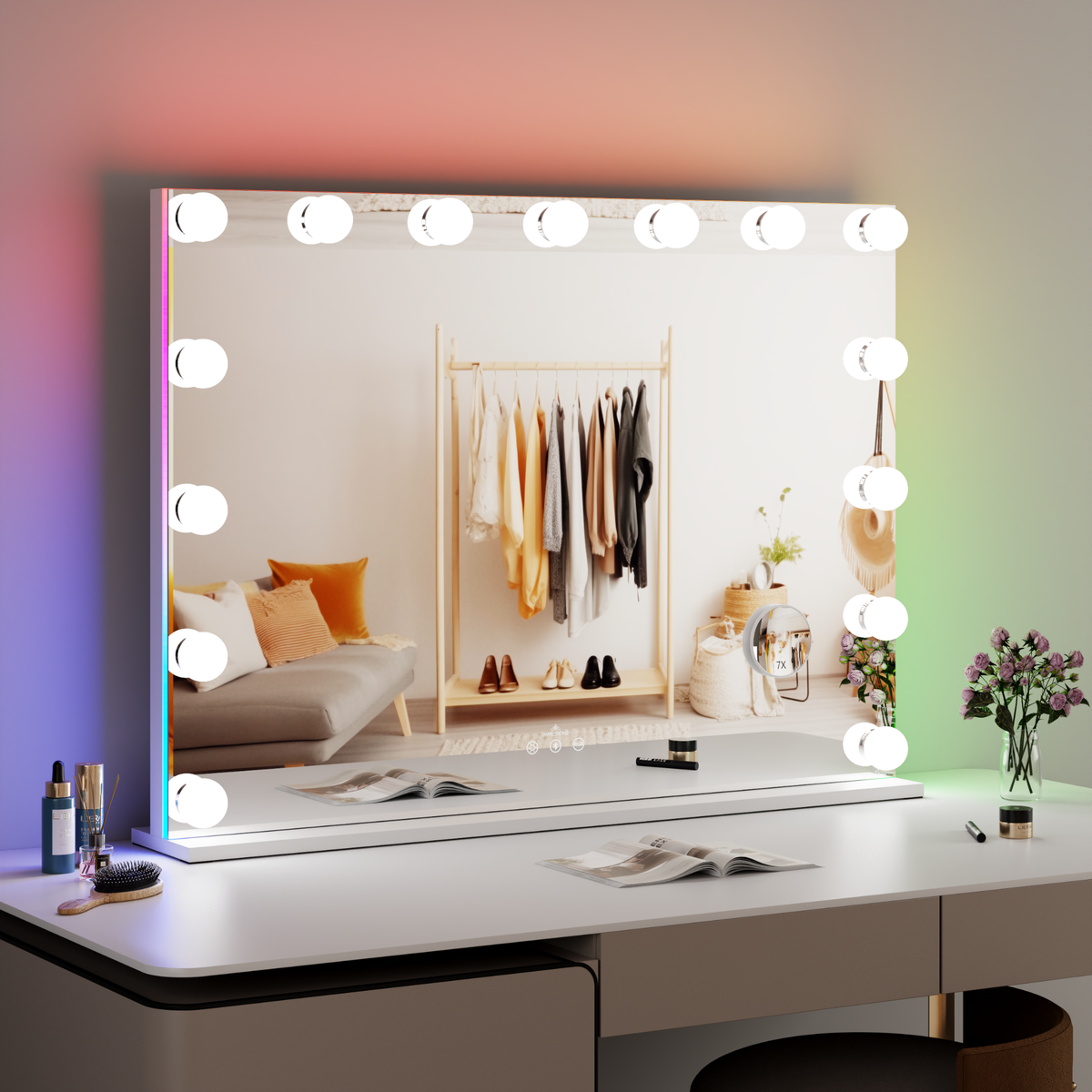 AuraVitra RGB Backlit PLUS Vanity Mirror