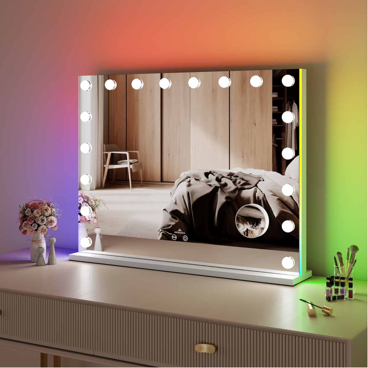 AuraVitra RGB Backlit PRO Vanity Mirror