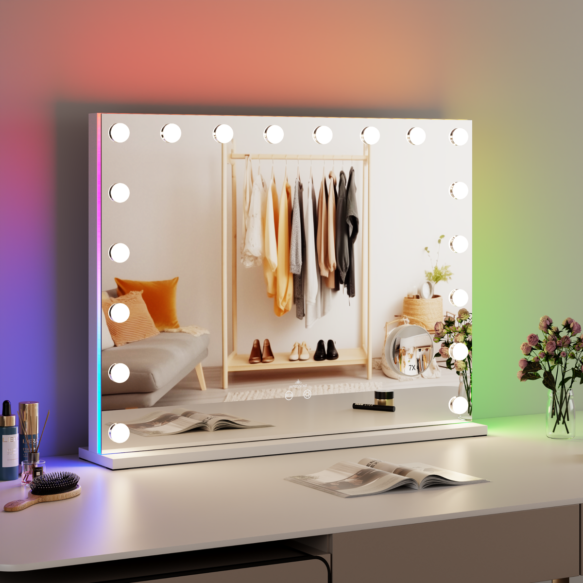 AuraVitra RGB Backlit PRO Vanity Mirror