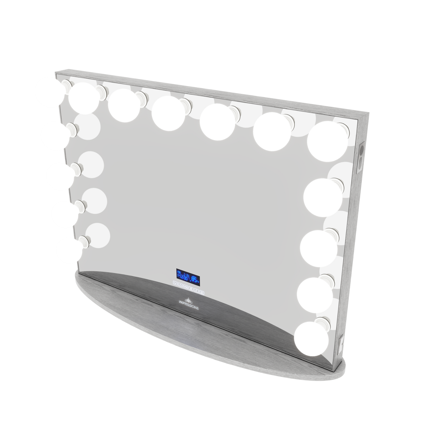 Hollywood Glow Pro "Wood Grain Finish" Vanity Mirror w/Bluetooth
