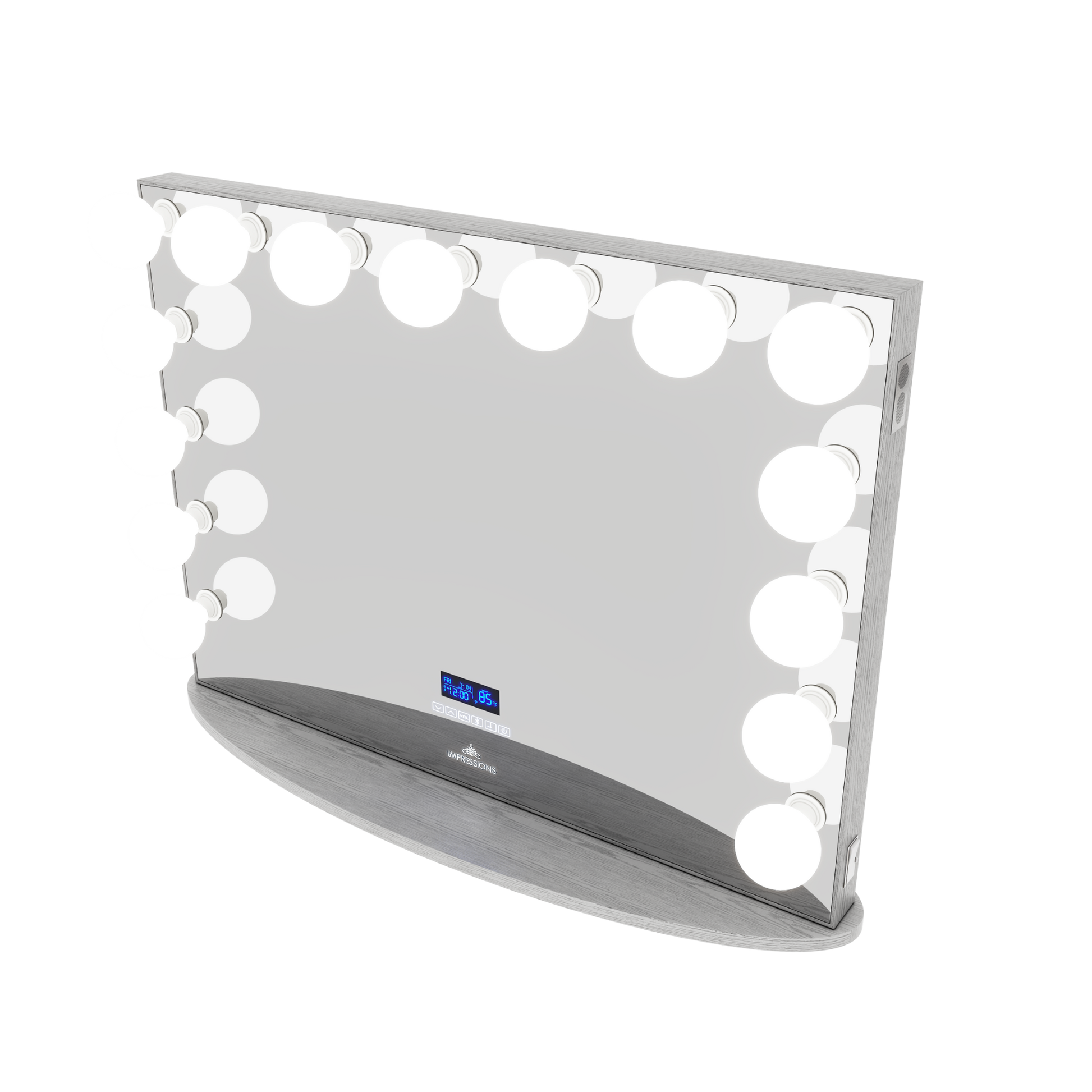 Hollywood Glow Pro "Wood Grain Finish" Vanity Mirror w/Bluetooth