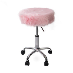 Momo Faux Fur Vanity Stool