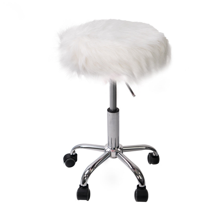 Momo Faux Fur Vanity Stool