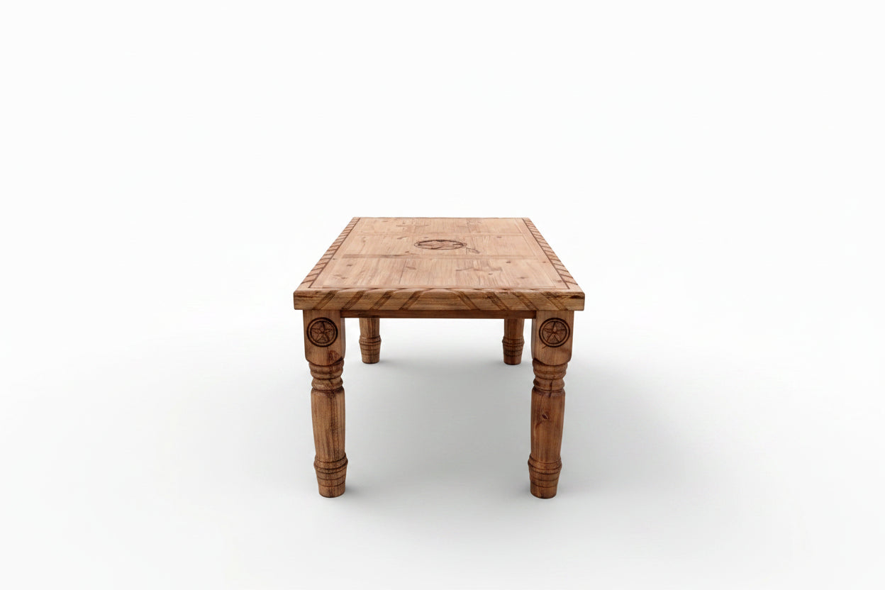 6Ft Dining Table with Rope & Star