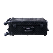 SlayCase® Pro Vanity Travel Train Case with Stand in Black Studded