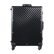 SlayCase® Pro Vanity Travel Train Case with Stand in Black Studded