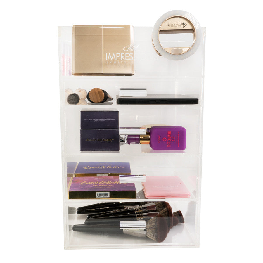 5-Tier Acrylic Makeup Organizer with Open Top