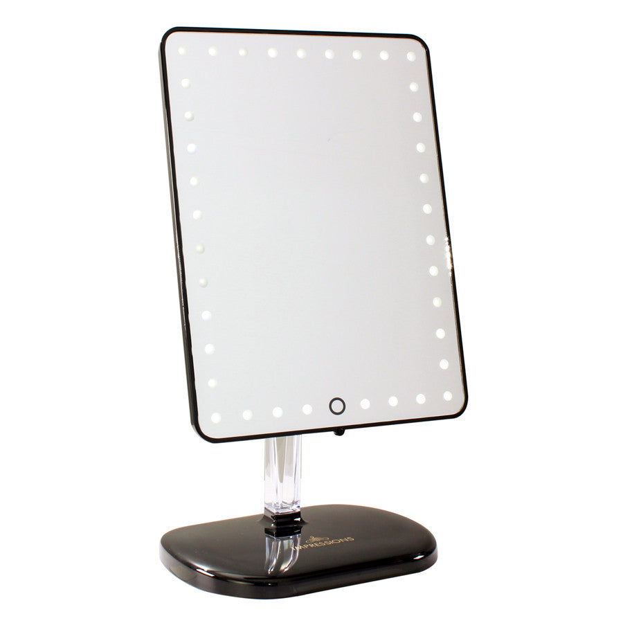 Touch Pro LED Makeup Mirror with Bluetooth Audio+Speakerphone & USB Charger