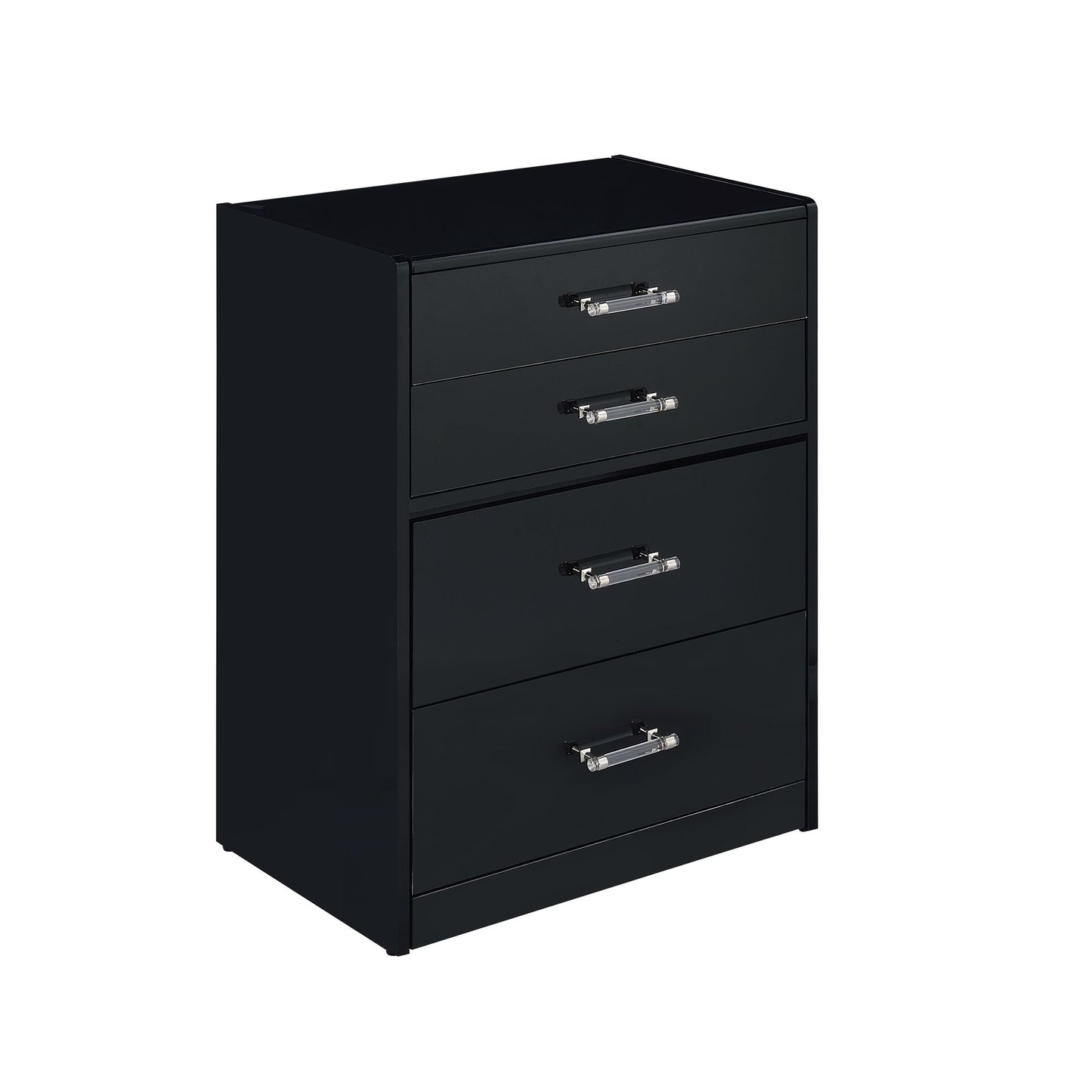 Irvine Mini Dressing Table with Stool, LED and USB in Glossy Black