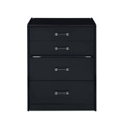 Irvine Mini Dressing Table with Stool, LED and USB in Glossy Black