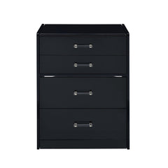 Irvine Mini Dressing Table with Stool, LED and USB in Glossy Black