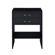 Irvine Mini Dressing Table with Stool, LED and USB in Glossy Black