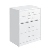 Irvine Mini Dressing Table with Stool, LED and USB in Glossy White