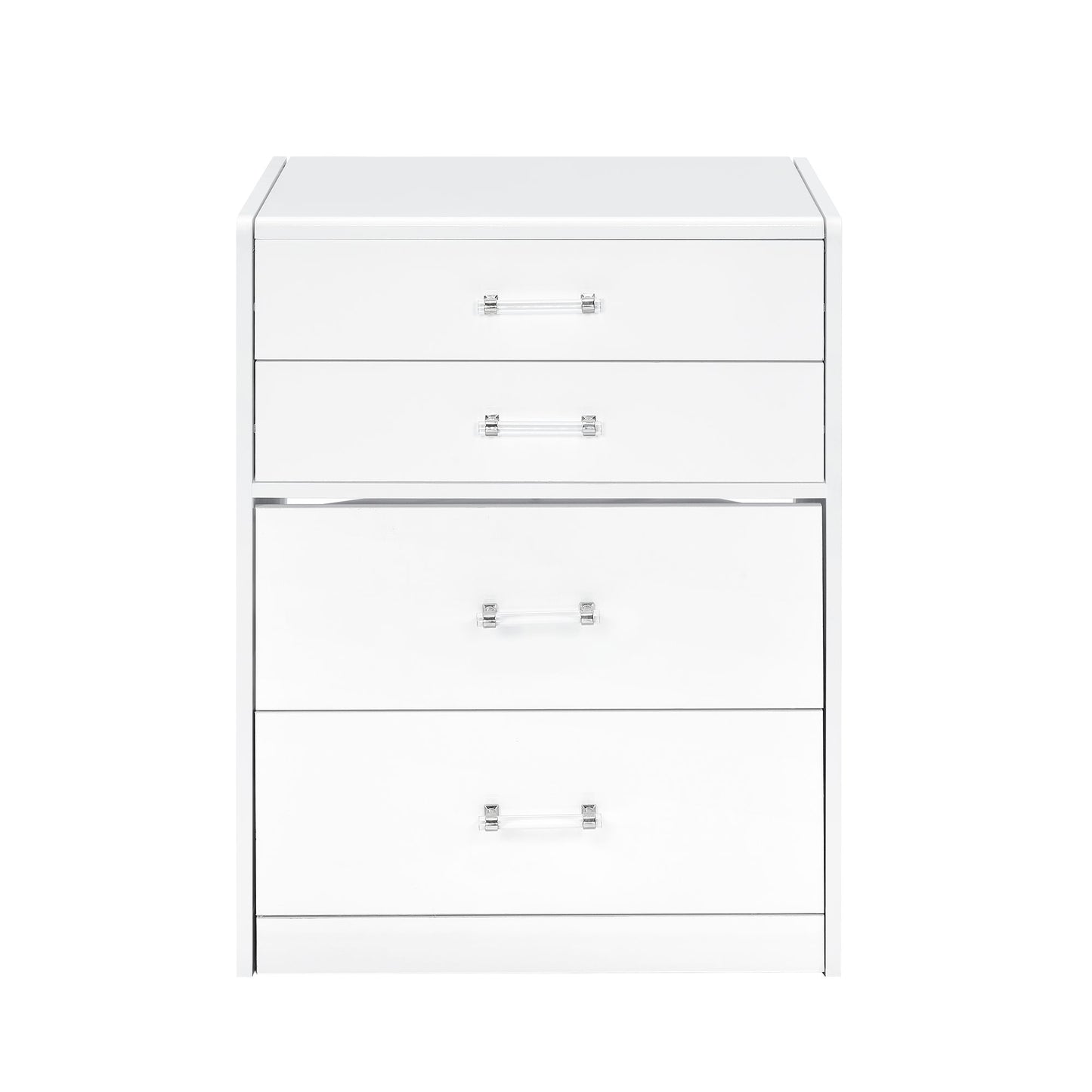 Irvine Mini Dressing Table with Stool, LED and USB in Glossy White