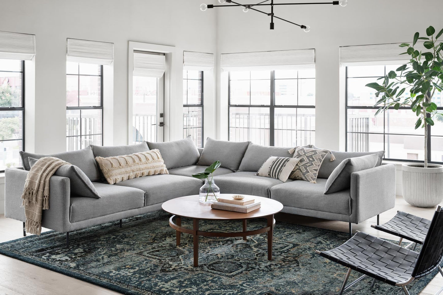 Magnolia Home de Joanna Gaines x Loloi James JAE-05 Océano / Ónix