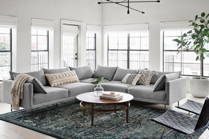 Magnolia Home de Joanna Gaines x Loloi James JAE-05 Océano / Ónix