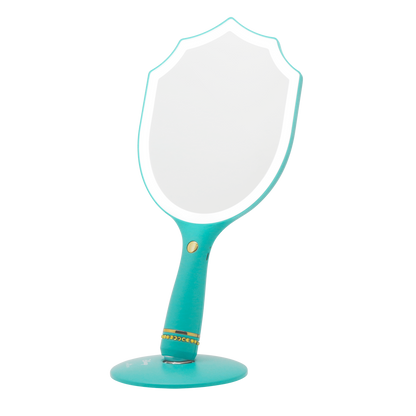 Jasmine LED Handheld Makeup Mirror With Standing Base