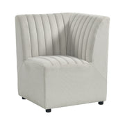 Jemma Upholstered Corner Chair In Beige Linen