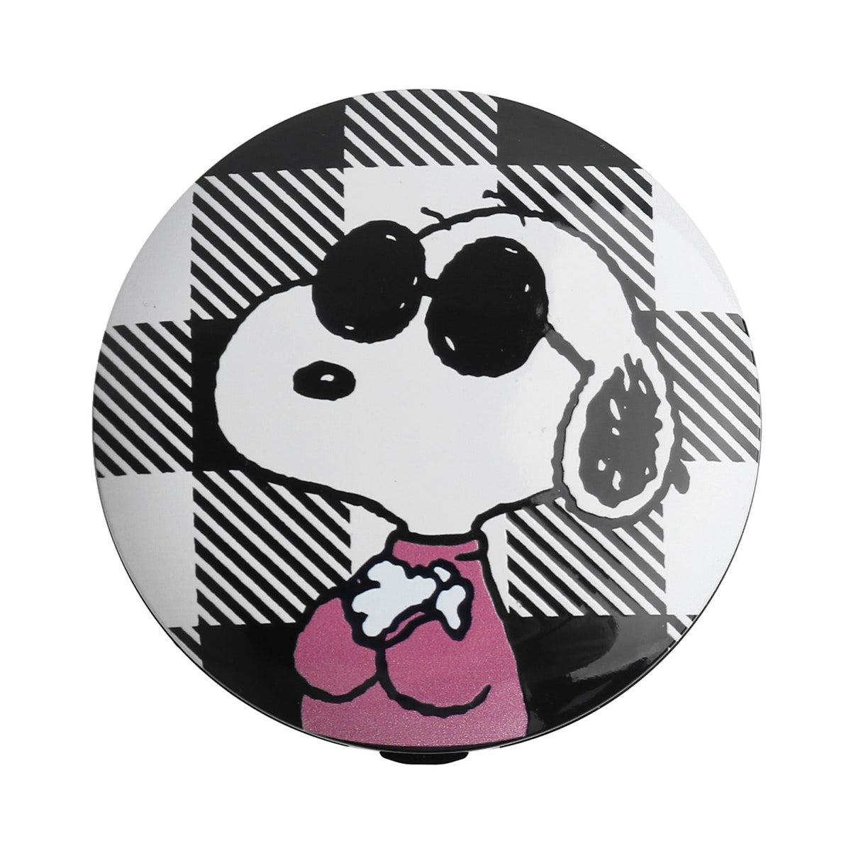 Peanuts‚Ñ¢ "Joe Cool" Gingham Rechargeable LED Compact Mirror