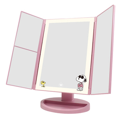 Peanuts‚Ñ¢ "Joe Cool" LED Trifold Tabletop Mirror