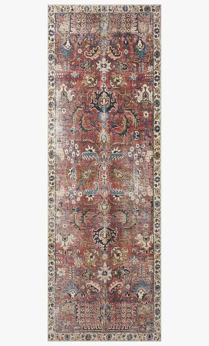 Chris Loves Julia x Loloi Jules JUL-01 Merlot / Multi